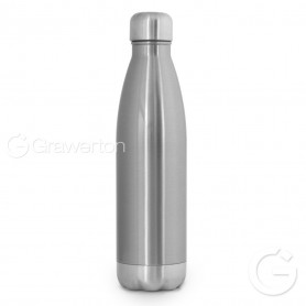 Butelka termiczna do nadruku sublimacyjnego srebrna TERMA 500 ml