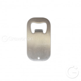 Silver rectangular opener for sublimation IGO rounded edges
