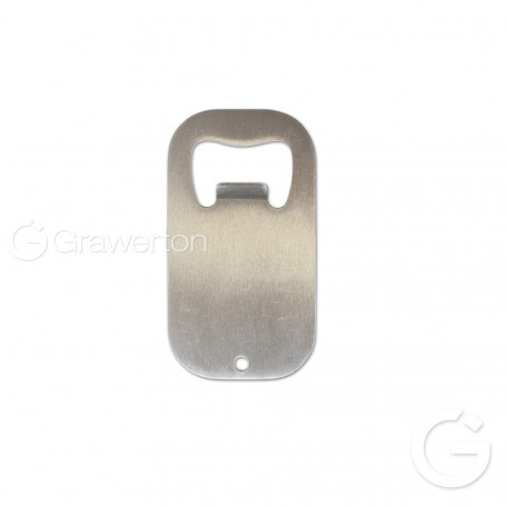 Silver rectangular opener for sublimation IGO rounded edges