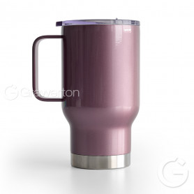 Aluminum thermal pink mug ITER