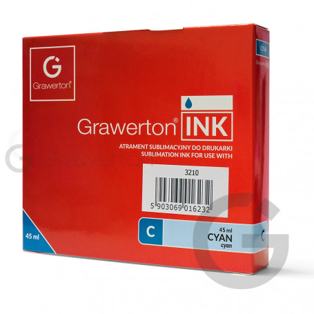 Atrament sublimacyjny Grawerton INK do drukarki 3210 - Cyan 45ml