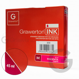 Atrament sublimacyjny Grawerton INK do drukarki 3210 - Magenta 45 ml