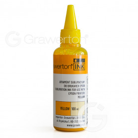 Atrament sublimacyjny Grawerton INK do drukarek EPSON - Yellow - butelka 100 ml