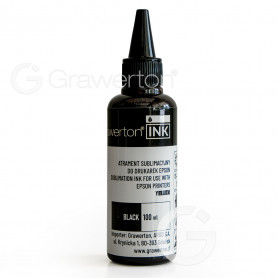 Atrament sublimacyjny Grawerton INK do drukarek EPSON - Black - butelka 100 ml
