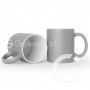 Sublimation mug silver GLITTER
