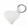 Aluminium sublimation key ring heart 5 pc/pcs LOK