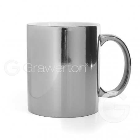 Glossy silver sublimation mug
