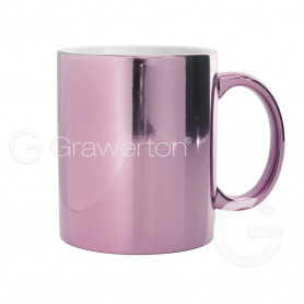 Glossy pink sublimation mug
