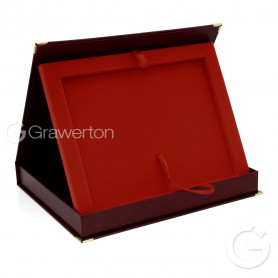 SAMETI case for 4x6' plaque horizontal maroon