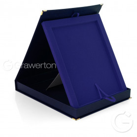 SAMETI case for 4x6' plaque vertical navy-blue