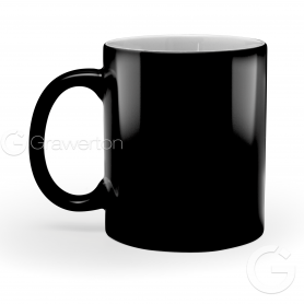 Magic mug for sublimation black glossy