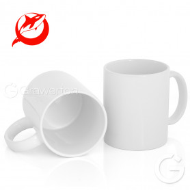 White glossy mug for sublimation RED ORCA 1 pc.