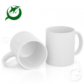 White glossy mug for sublimation GREEN ORCA 1728 pcs
