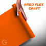 Folia Argo Flex CRAFT do naprasowanek 30x50 cm - Pomarańczowa