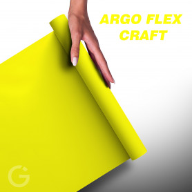 Folia Argo Flex CRAFT do naprasowanek 30x50 cm - Neonowa Żółta