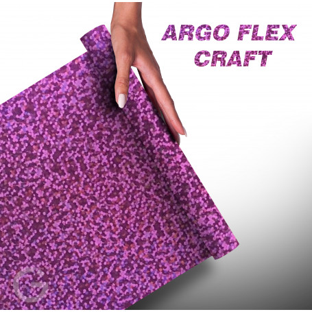 Folia Argo Flex CRAFT do naprasowanek 30x50 cm - Fiolet Glamour