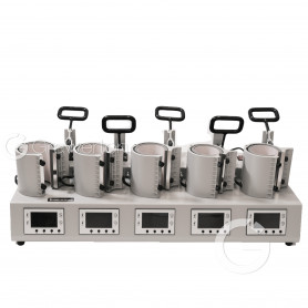 Heat press for 5 mugs Schwitzler Grey RAPID