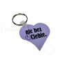 Aluminium sublimation key ring heart 5 pc/pack LOK