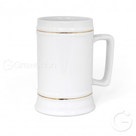 Beer mug DUO with gold decorations