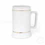 Beer mug ornamented white BAROK_