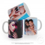 White mug for sublimation RED BLANK from 1 pc.