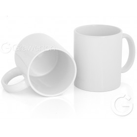 White mug for sublimation RED BLANK from 1 pc.