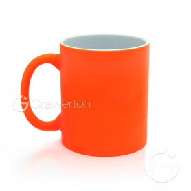 Sublimation mug neon orange FLUO