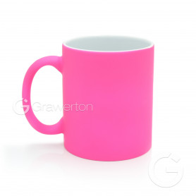 Sublimation mug neon pink FLUO