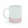 Sublimation mug with pink bottom GLITTER RING