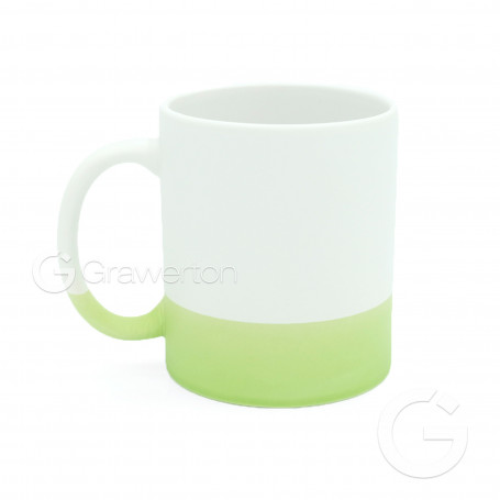 Sublimation mug matte with pistachio RING bottom