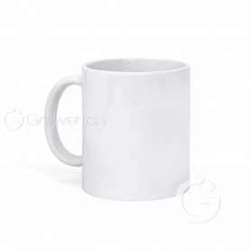 White mug for sublimation RED BLANK from 1 pc.