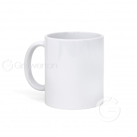 White mug for sublimation RED BLANK from 1 pc.