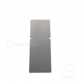 Support for aluminium sheet silver 38 x 89 mm IKA