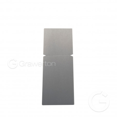 Support for aluminium sheet silver 38 x 89 mm IKA