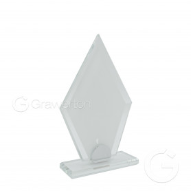 Glass trophy for sublimation DIAMENT small 10 mm