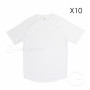 T-shirt for sublimation SPORTY white unisex size L - 10 pc/pack