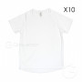 T-shirt for sublimation SPORTY KIDS white 12 years - 10 pc/pack