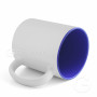 Sublimation mug with blue interior
