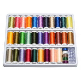 Embroidery thread set 32 colours for Brother embroidery machine