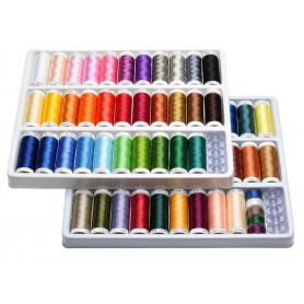 Embroidery thread set 63 colours for Brother embroidery machine