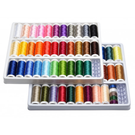 Embroidery thread set 63 colours for Brother embroidery machine