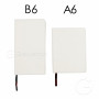 Notebook with a leather cover for sublimation A6 LUMO