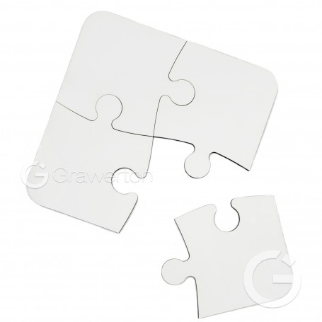 Podstawka pod kubek do sublimacji LEGNA puzzle 4 szt/op