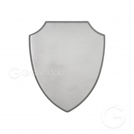 MDF shield plaque silver 560