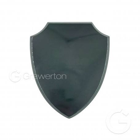 MDF shield plaque green 560