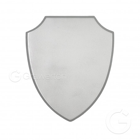 MDF shield plaque silver 562