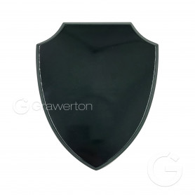 MDF shield plaque green 562