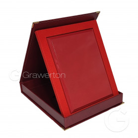Zestaw: podkład MDF RUBY 9x12' etui SAMETI do podkładu 9x12' pionowe bordowe