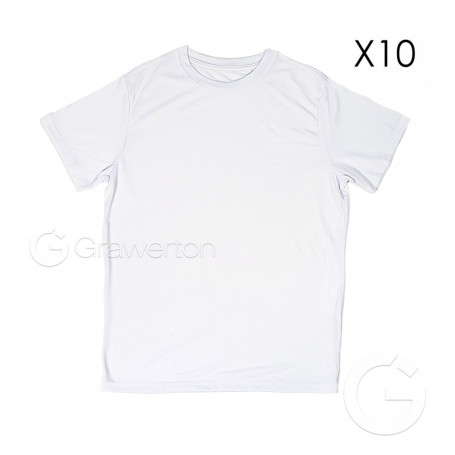 T-shirt for sublimation SUBLIMA white unisex size: XS - 10 pc/pack
