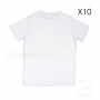 T-shirt for sublimation SUBLIMA white unisex size: XS - 10 pc/pack